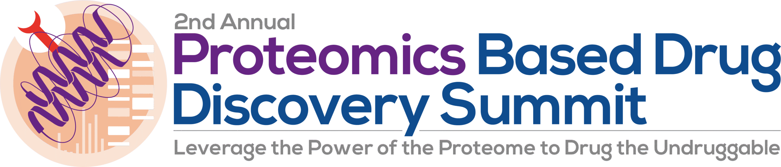 HW250901 63974 - 2nd Proteomics Based Drug Discovery Summit Logo Colour Annual Tagline